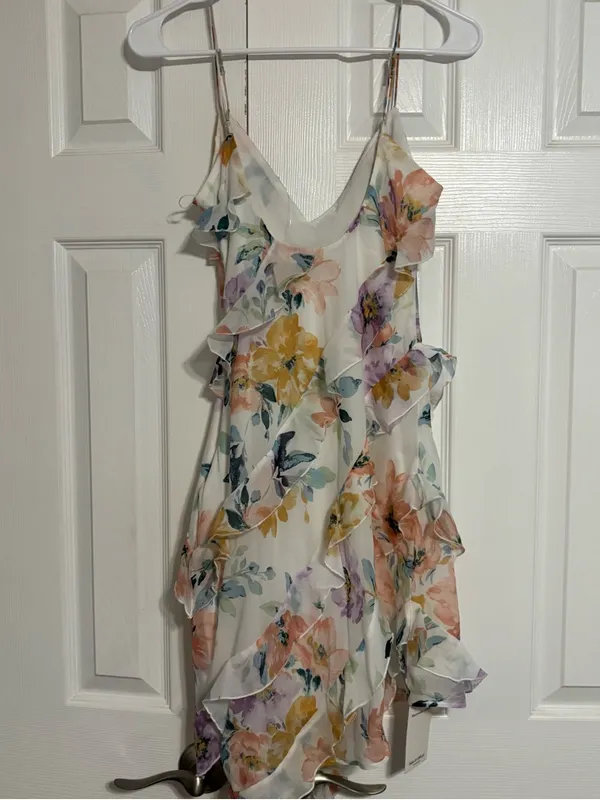 Abercrombie & Fitch Mini Floral Asymmetrical Dress NWT - Image 6
