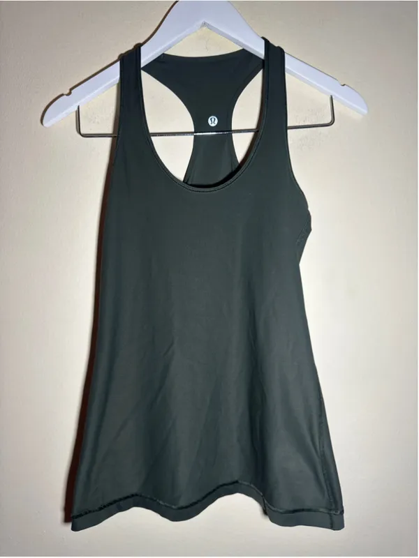 Lululemon Racerback Tank Top Green Sz 6 - Image 6