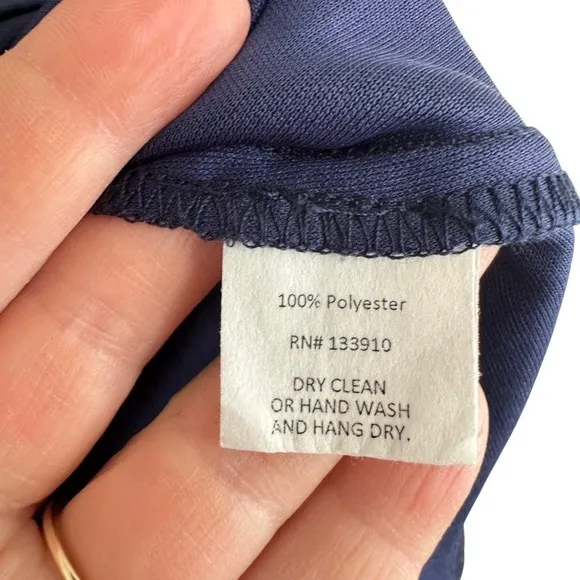 Show Me Your Mumu Rocky Romper Navy Blue Long Sleeve Ruffle Hem‎ Medium MF5-04 - Image 7