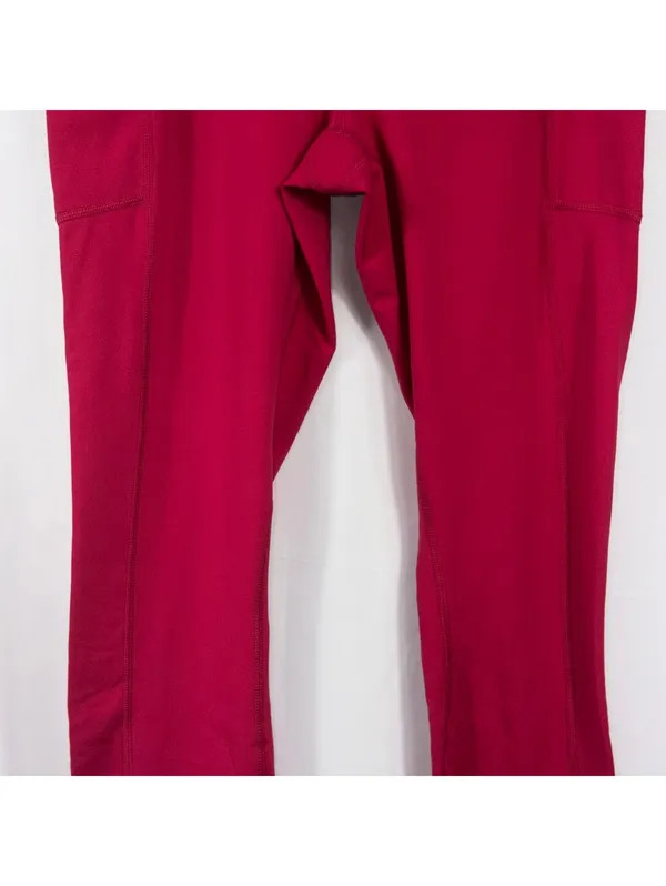 Yogalicious Red Pocket Leggings Size M - Image 3