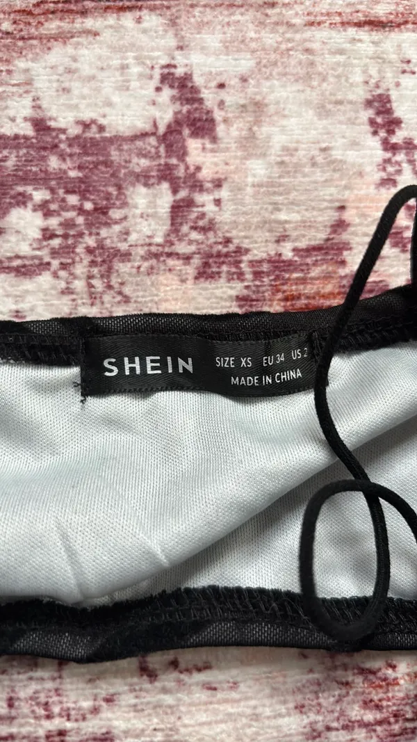 Shein zebra black mini dress - Image 2