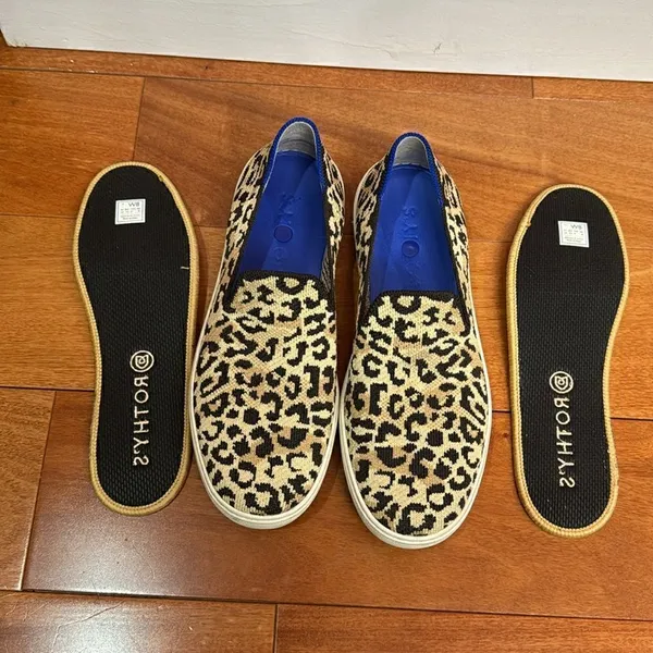 ROTHYS Women Slip On Shoes‎ In Camo Leopard print Size 8 - Image 6