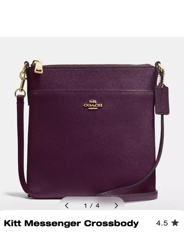 Coach Kitt Messenger Crossbody Bag with Adjustable Strap - Image 3