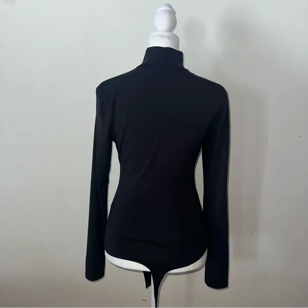 Abercrombie & Fitch Black Long Sleeve Bodysuit - Image 5