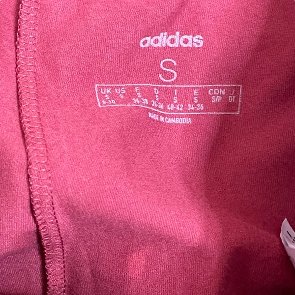 Adidas Womens Tights Yoga Pants Size Small‎ Legacy Red Cotton Blend 26X21 - Image 4