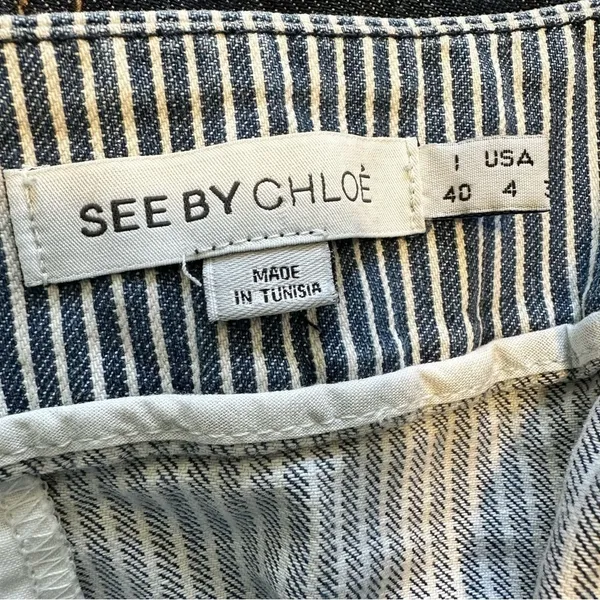 See by Chloe Striped Mini Skirt - Image 4