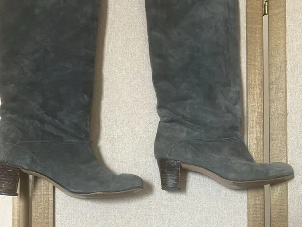 Women's grey hush puppies Suede Knee-High Boots 7.5 - Image 4