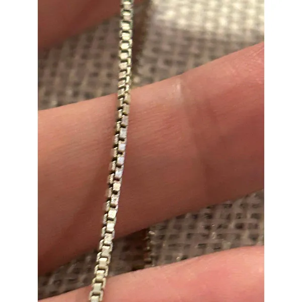 Lot a617 15.5 inch 925 sterling silver chain necklace - Image 7