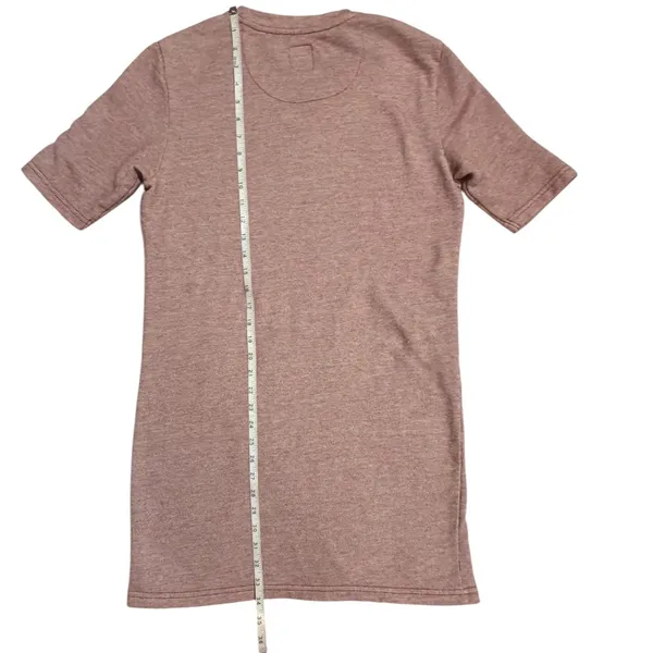 Southern Proper‎ Womens T-Shirt Dress Rose Pink Marled Knit Short Sleeve Small - Image 3