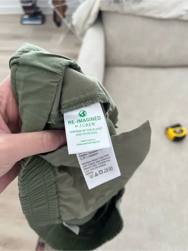 J. Crew Pull On Short in Lightweight Chino in Green Size Small - Image 9