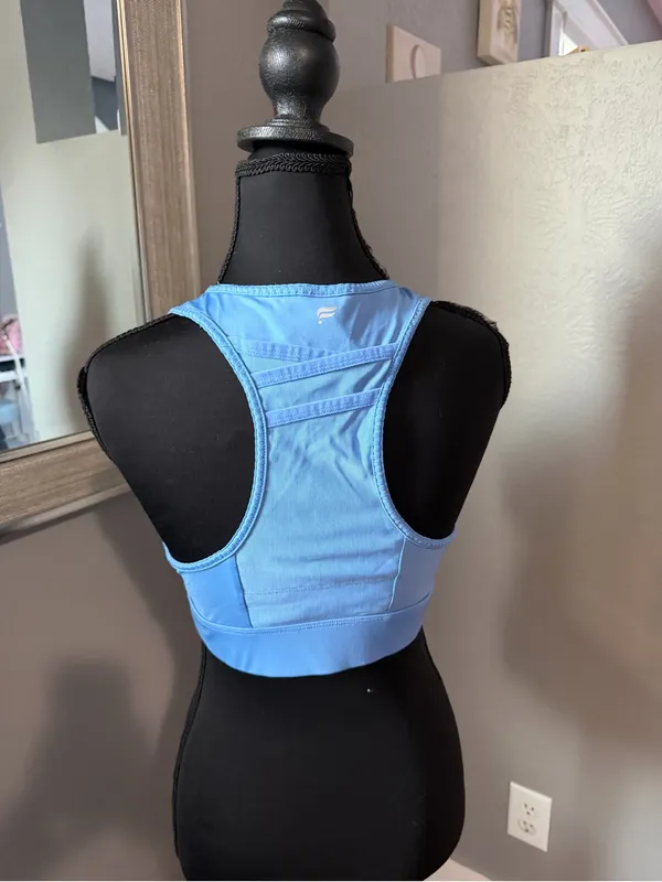 Fabletics Medium 2 Sports Bra Bundle Green & Blue - Image 9