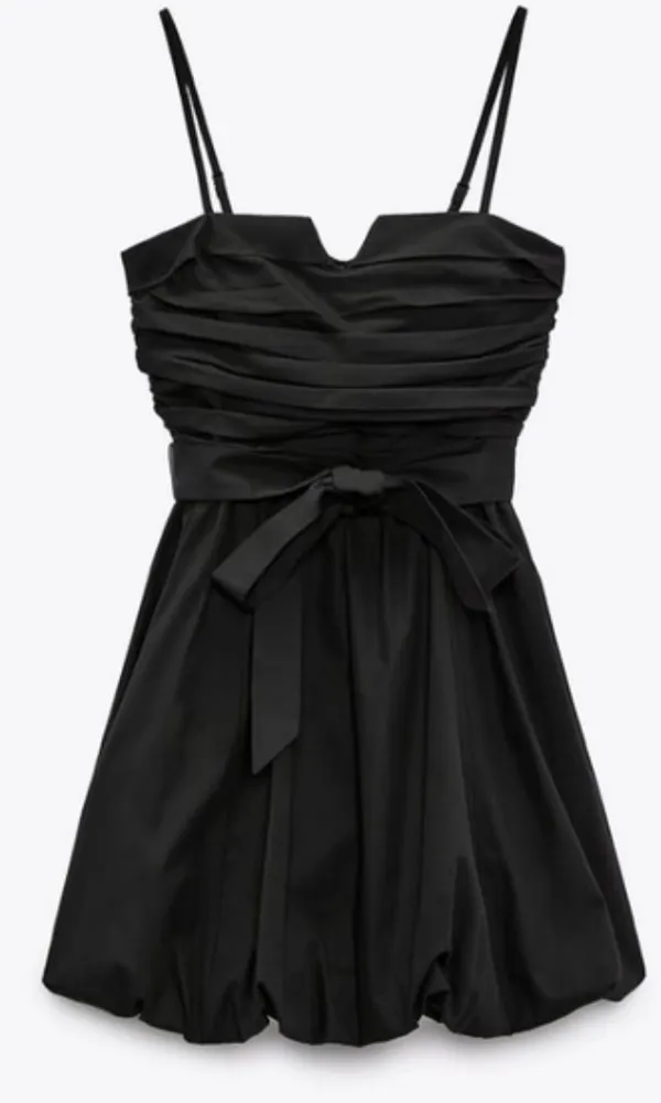 Zara Mini Black Dress - Image 2