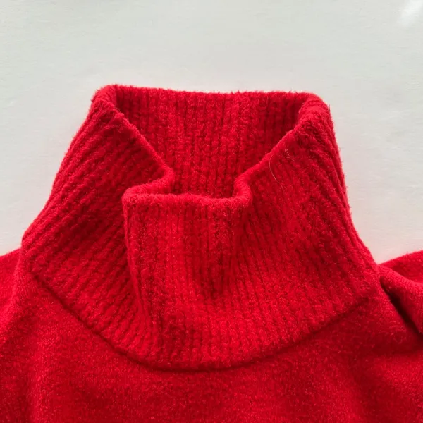 Lululemon Brushed Cotton Merino Wool Sweater Tunic Carnation Red Size 16 $178 - Image 5