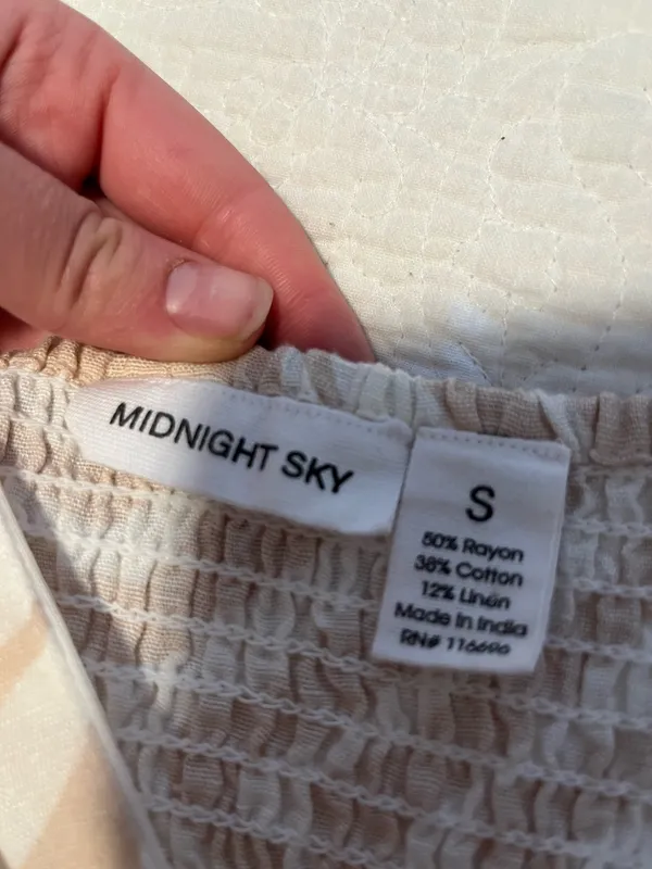 Midnight sky Boho spring/summer top - Image 3