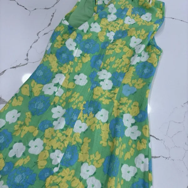 Sabo Skirt Dress Size XS Mini Scarlet Keyhole Spring Summer NWT Green Yellow - Image 9