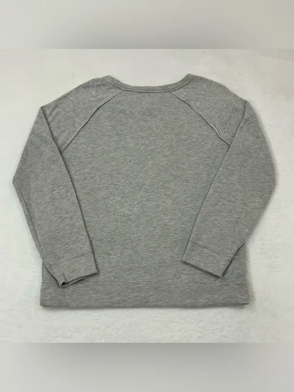 Billabong Surfer Skater Light Gray Round Neck Pullover Sweatshirt Women’s L - Image 8