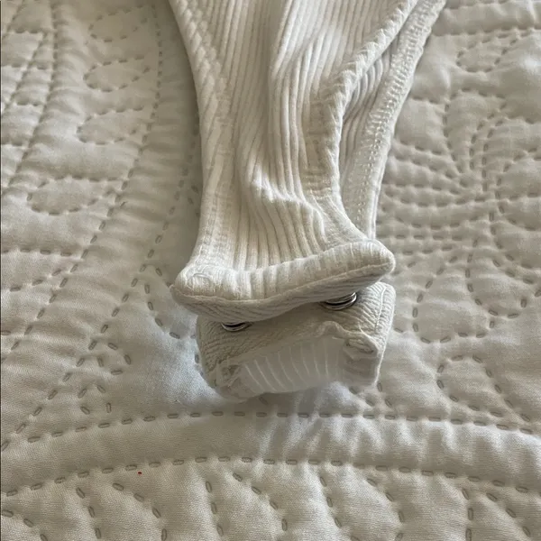 Windsor White Ribbed Bodysuit - Image 3