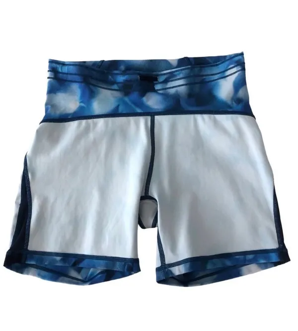 Lululemon Train Times Short 6” Inseam Mini Blush Blossom Alpine White Blue Sz 8 - Image 14