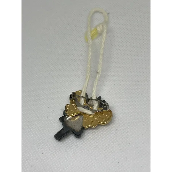 Angel Silver‎ Gold One Inch Pin. TT - Image 2