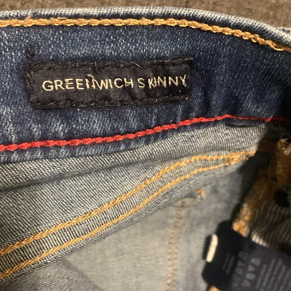Tommy Hilfiger Women’s Size 8 Greenwich Skinny Blue Denim Pants - Image 8