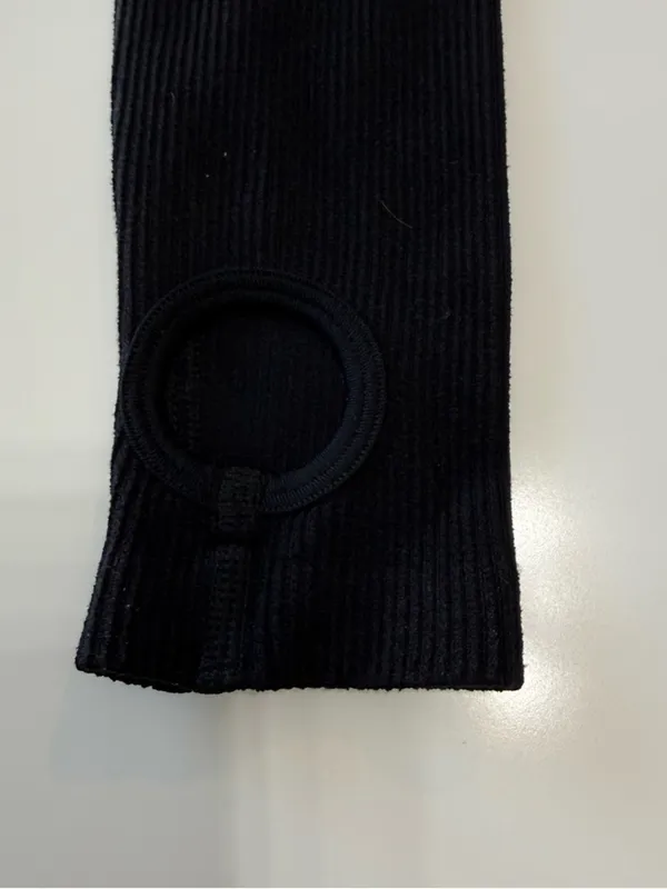 Popilush Scoop-Neck Long-Sleeve Black Fitted Jumpsuit Size Small NWT - Image 7