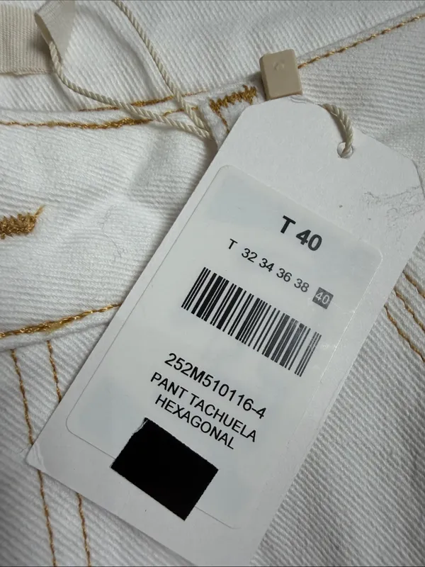 NWT Nicoli white wide leg jeans size 40 (US 10) - Image 2