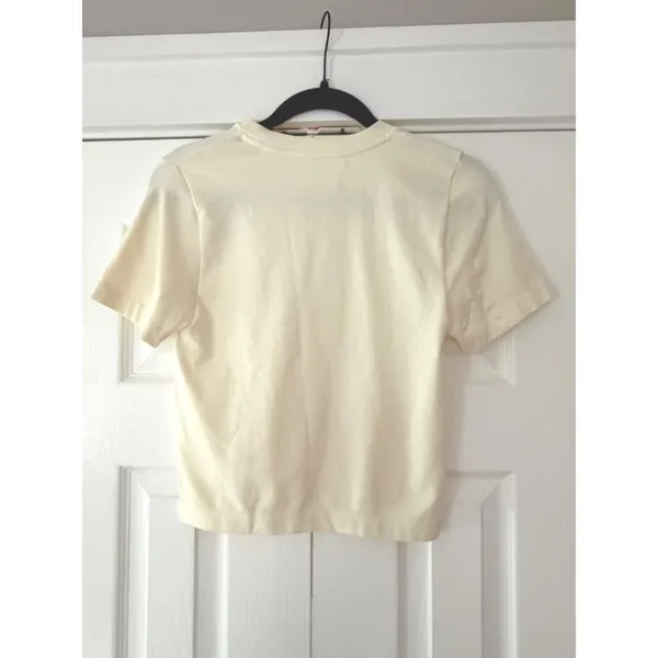 A New Day‎ Womens Short Sleeve Crewneck T-Shirt Winter White Medium NWT - Image 2
