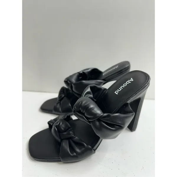 ABOUND Rainey Knotted Heeled Sandal‎ in Black Size 6 NWOT - Image 2