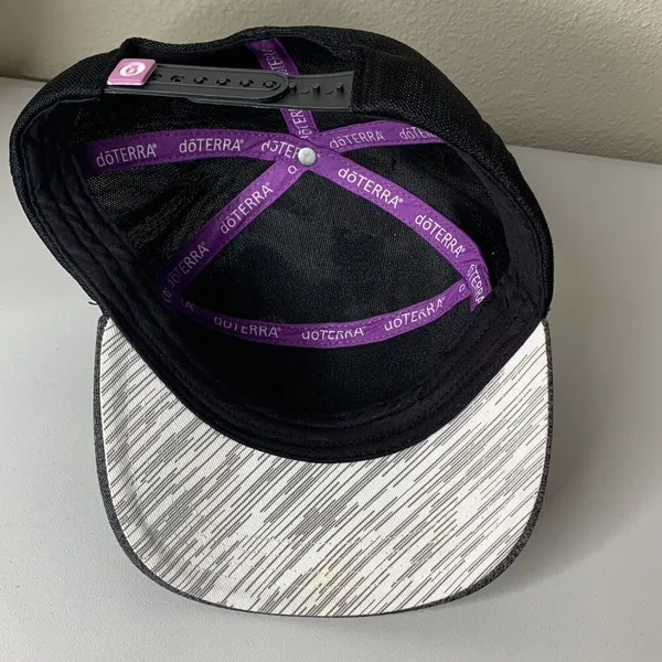 Doterra Oils Gray Black Mesh SnapBack Hat Adjustable - Image 7