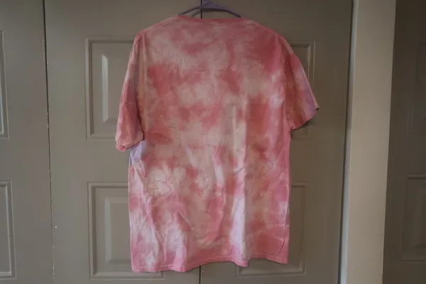 Barbie Barbie spider web graphic t-shirt tie dye in pink, black and hot pink size large. - Image 6