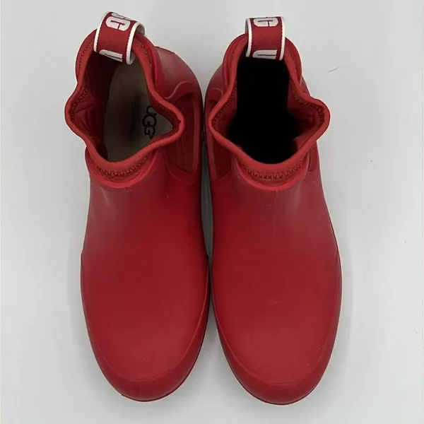 ✨UGG Red Rainboots Size‎ 6 Chevonne Ankle Rain Booties B22B - Image 5