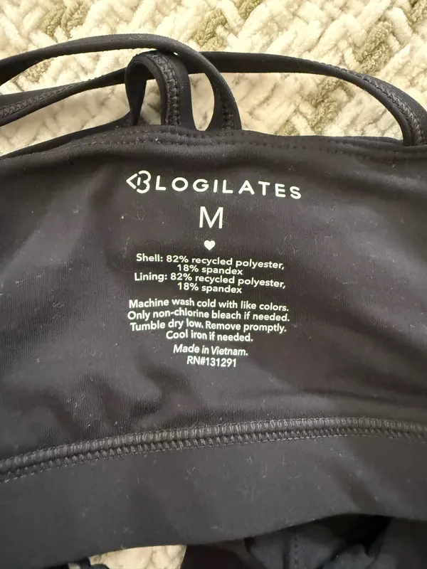 Blogilates Tank Top Black Size M - Image 4