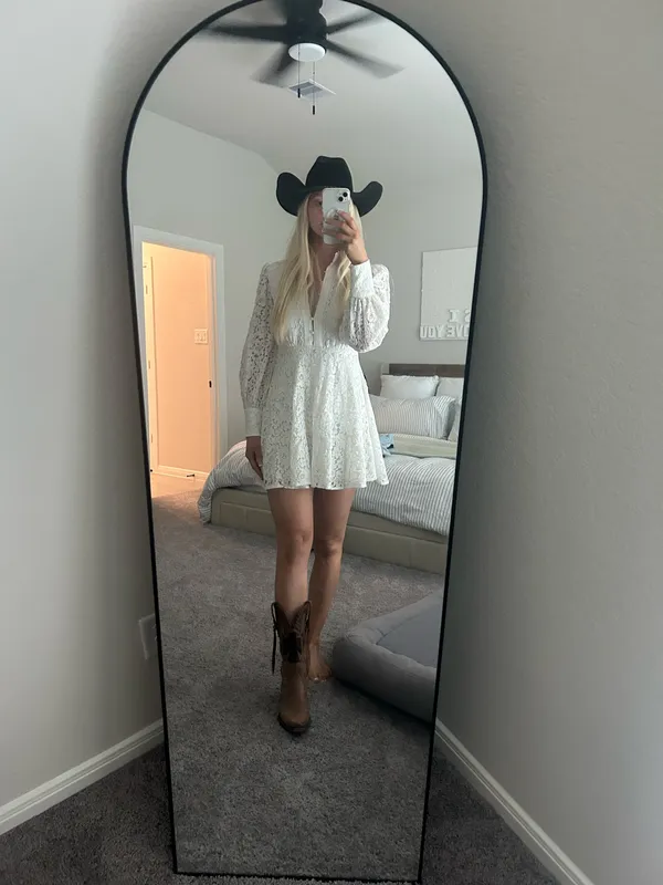 Bardot Lace Dress - Image 2