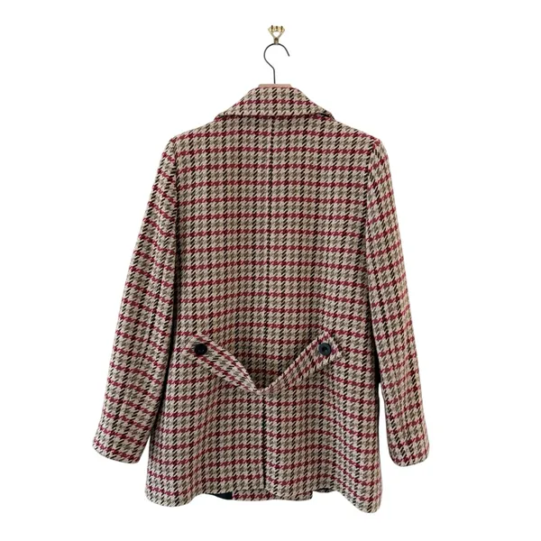 & Other Stories Houndstooth Coat Sz 8 - Image 9