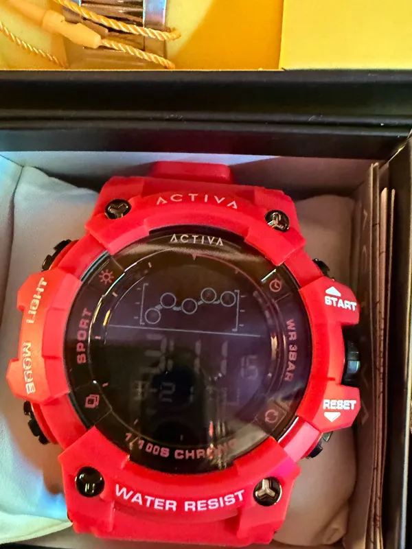 Invicta Activa Digital Essentials 56MM Mens Oversized LUXE COLLECTION Red / Black Watch! - Image 4