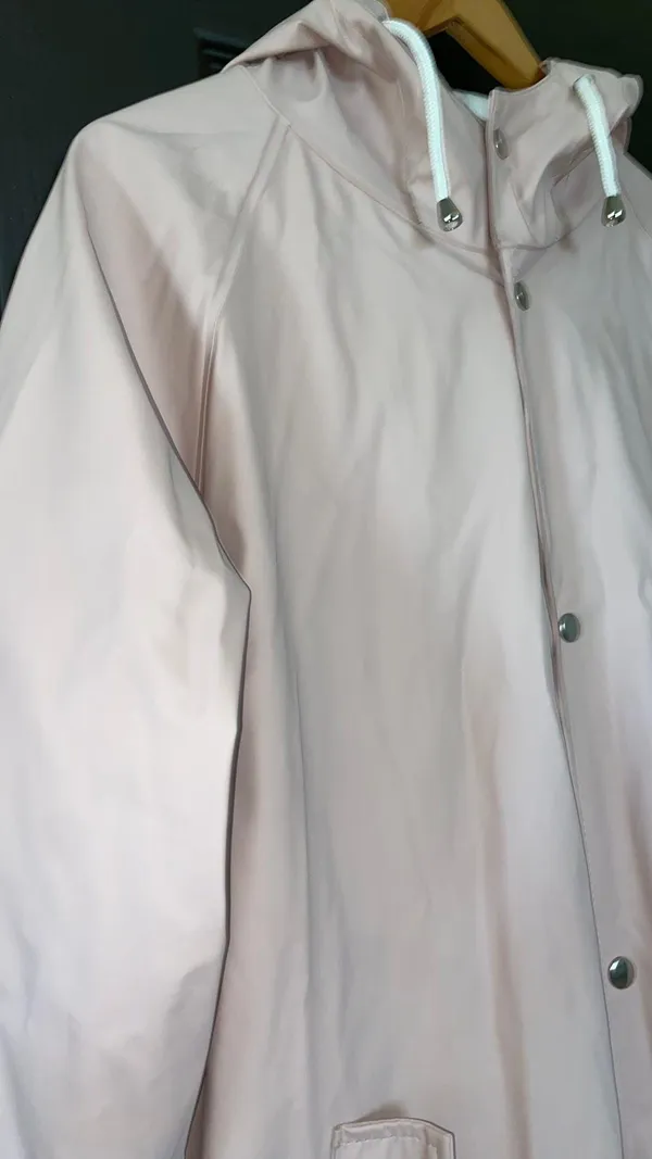 Lager 157 Vintage Dusty Rose Long Windbreaker/ Raincoat - Image 3