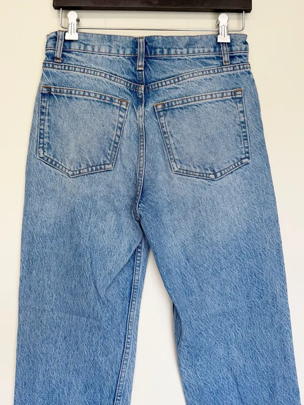 REFORMATION Cynthia High Rise Straight Jean Colorado Wash - Image 10