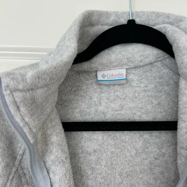 Columbia heather grey fleece jacket Women’s XS - Image 2
