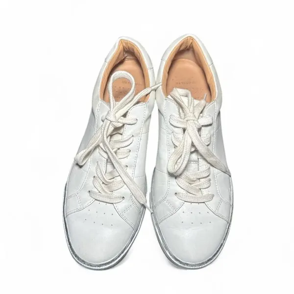GREATS Royale Leather Sneakers White Made in Italy Women’s 8 Lace Up Casual - Image 3