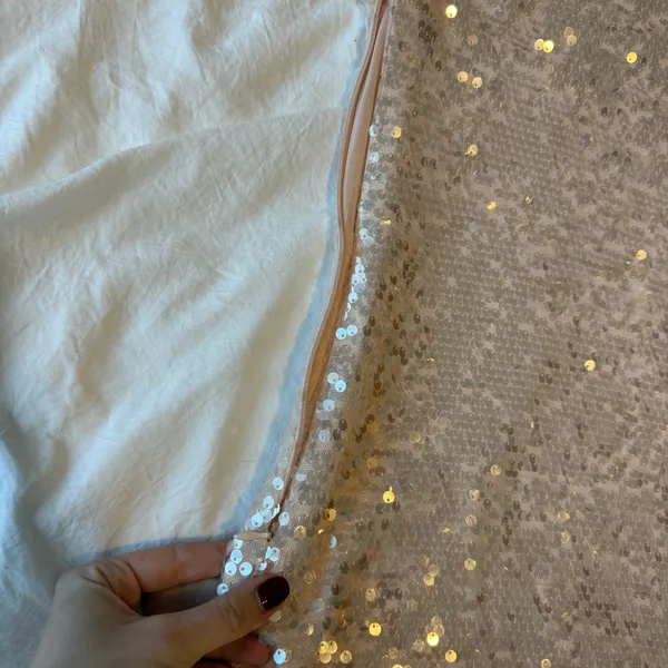 Rumor Boutique LF Rumored Mackie Sequin Long Sleeve Mini Shift Dress - Image 6