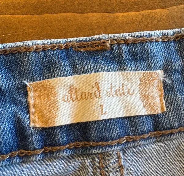 Altar’d State Distressed Denim Mini Skirt - Image 5