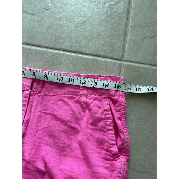 Vineyard Vines Shorts Womens 2 Pink‎ 3" Linen Blend Preppy Resort Travel Beach - Image 5