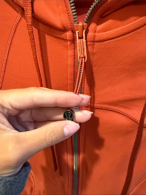lululemon athletica Women's Red Zip Hoodie Jacket - Image 2