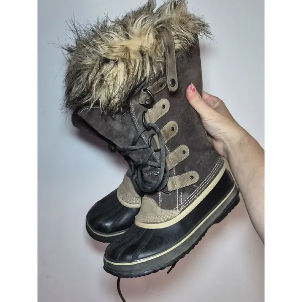 Sorel Joan of Arctic Brown Suede Waterproof Boots | Women’s Size 7 - Image 9