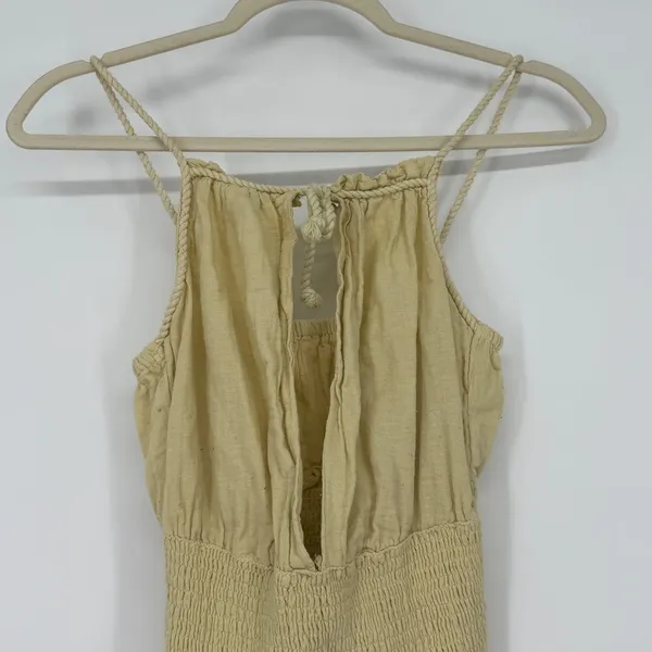 Jen's Pirate Booty Free People Gauze Smocked Romper Boho Festival XS S‎ - Image 3