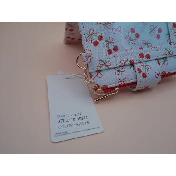 Blush‎ Crush Cherry Bow Print Bifold Wallet Vegan Leather Coquette New 10-10324 - Image 5