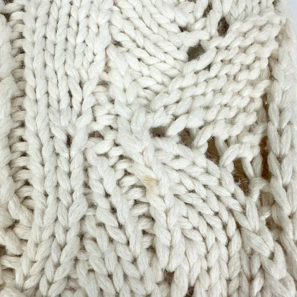 The Limited Vintage Y2K Crochet Knit Sweater Cardigan Size Small Chunky Cream - Image 5