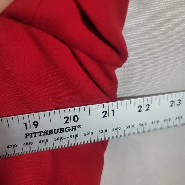 Sandro Sportswear Red Button Up Jacket Split Cowl Statement Collar Lined Size XL - Image 4