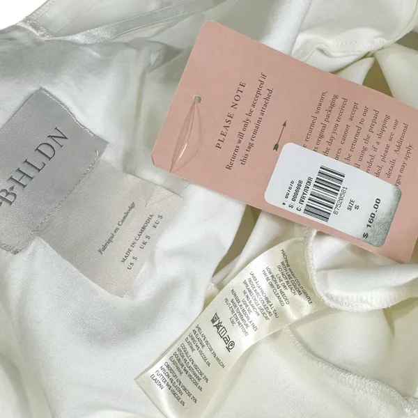 BHLDN Gianna Off The Shoulder Mini Dress, Ivory, Small - Image 11