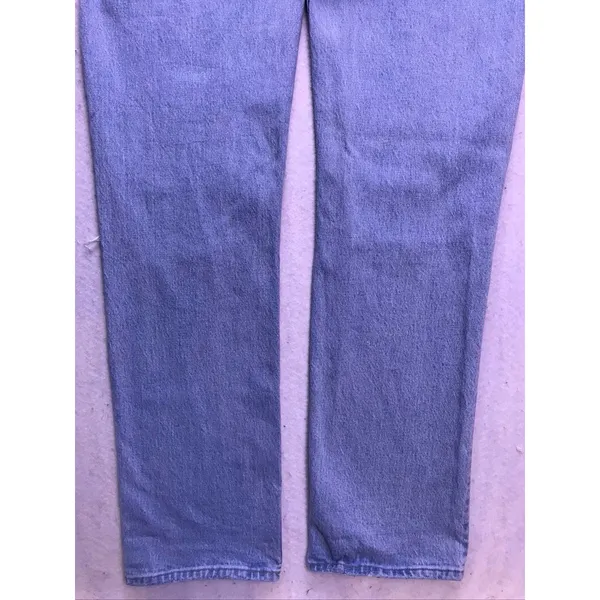 Abercrombie & Fitch 90s Straight Jeans‎ Women 28/6L Light Blue Ripped - Image 8